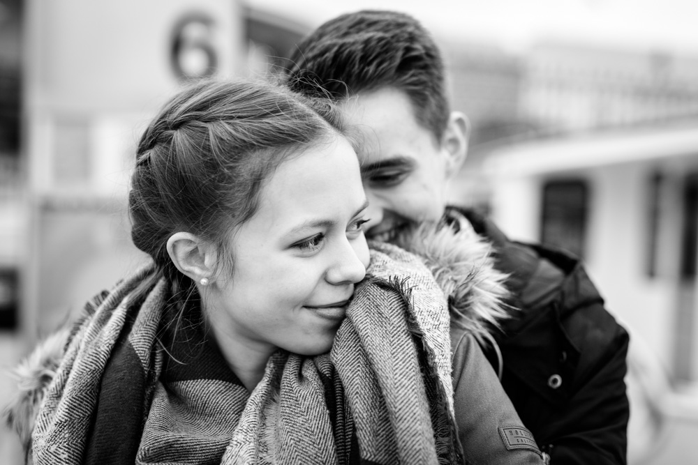 Ein Paarshooting in der Hamburger City